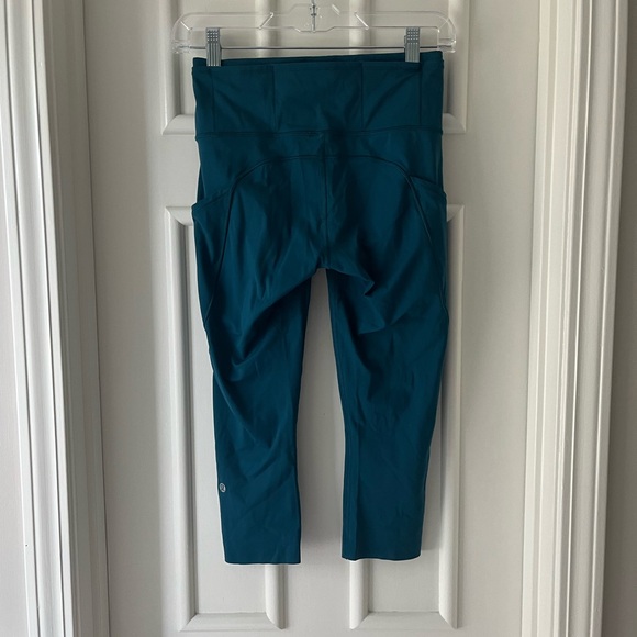 Lululemon Fast & Free Crop II *Nulux 19" Dark Uniform Blue - Picture 7 of 7